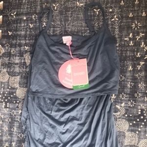 Boob soft lyocell nursing camisole Blue L NWT